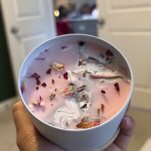 Homemade candle rose new